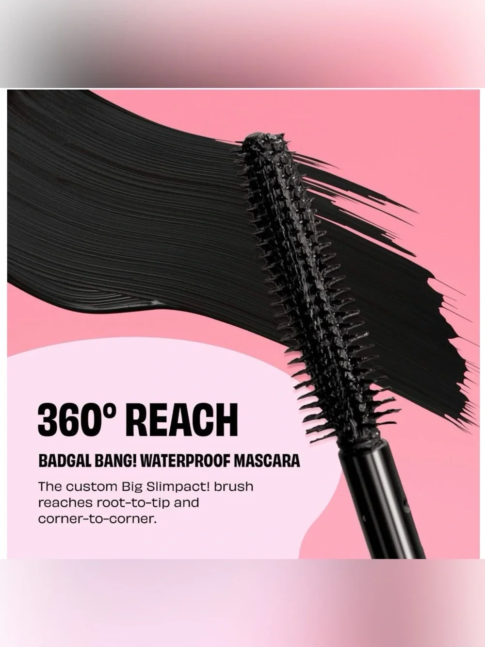 Benefit cosmetics BADgal BANG Volumizing Waterproof Mascara- Intense Pitch Black